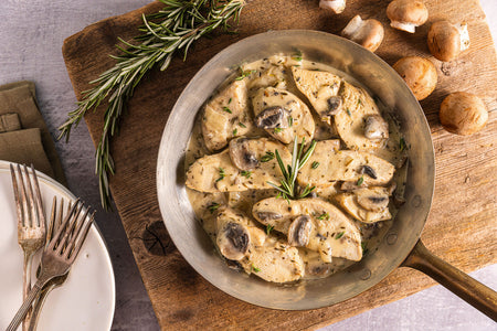 Creamy Rosemary Chicken (or Chickpeas) w/Mushrooms image 0