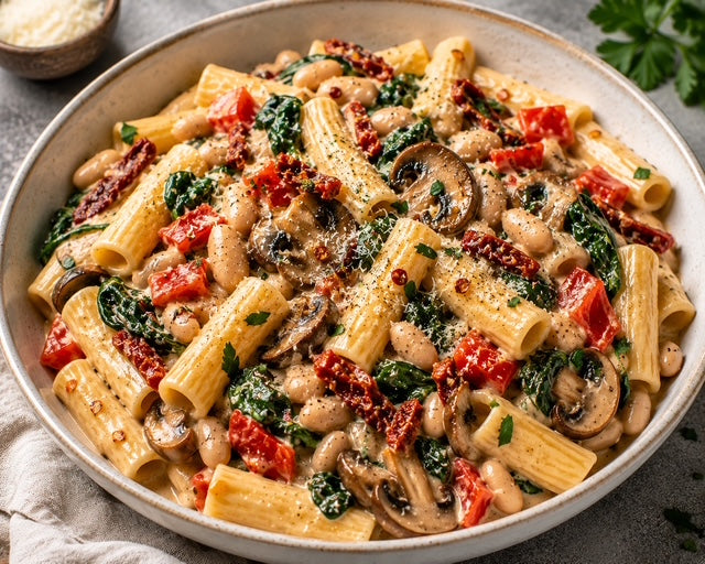Creamy Tuscan Pasta Bake