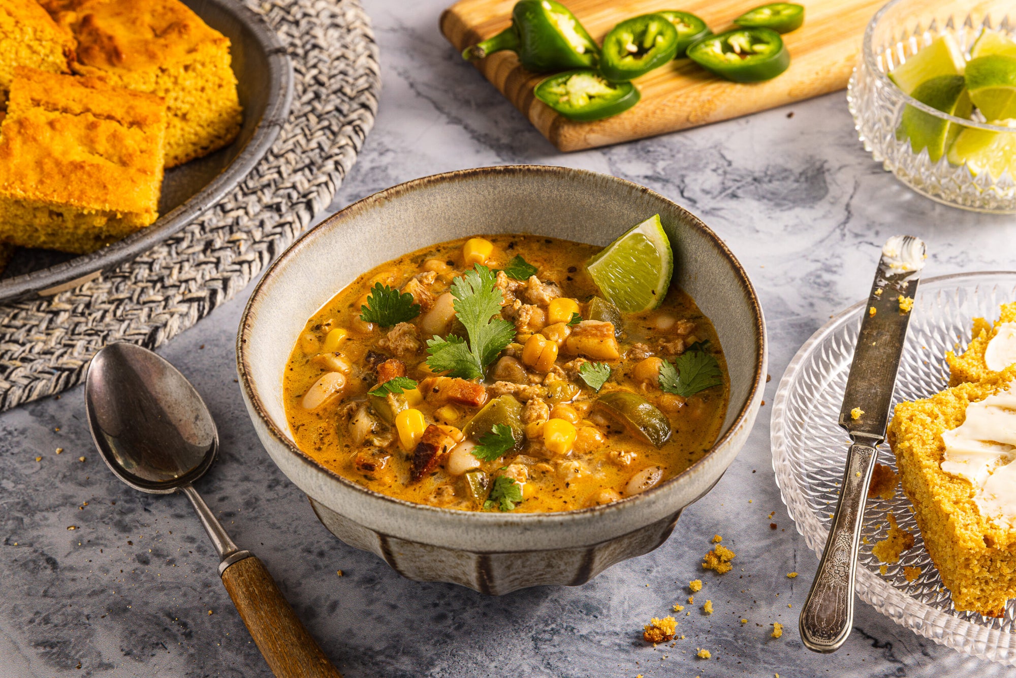 White Chili w/Chicken & Pancetta image 0